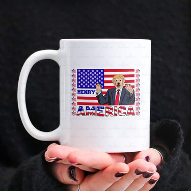 Personalized Dog Gift Idea - President Dog Please Vote Me For Dog Lovers - White Mug
